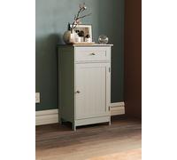 Home Discount Bath Vida Priano 1 Door 1 Drawer Freestanding Cabinet Bathroom in Grey Home Discount Grey