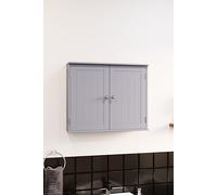 Home Discount Bath Vida Priano 2 Door Wall Cabinet With Shelves Bathroom Storage in Dark Grey Home Discount Dark Grey