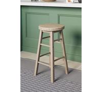 Home Discount Chef Vida Wooden Revolving Bar Stool Kitchen Seat Dining Furniture in Brown Home Discount Brown