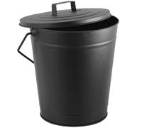 Home Discount Fire Vida Ash Bucket Fireplace Tool Carrier in Black Home Discount Black