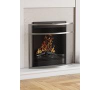 Home Discount Fire Vida Buckton Fire Guard Nickel Fireplace Shield Protector in Grey Home Discount Grey