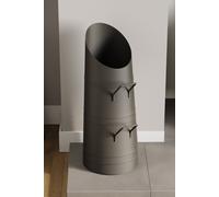 Home Discount Fire Vida Coal Hod Fireplace Storage in Black Home Discount Black