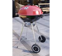 Home Discount Garden Vida Memphis Freestanding Kettle BBQ Grill With Wheels Outdoor Barbecue Picnic Party in Black Home Discount Black
