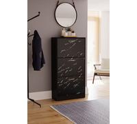 Home Discount Vida Designs 3 Drawer Shoe Cabinet Rack Organizer Storage Furniture in Black Home Discount Black