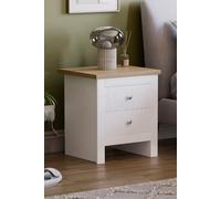 Home Discount Vida Designs Arlington 2 Drawer Chest Of Drawers Storage Bedroom Furniture in White Home Discount White