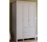 Home Discount Vida Designs Arlington 3 Door 2 Drawer Wardrobe 1800 x 1090 x 520 mm in Grey Home Discount Grey