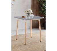 Home Discount Vida Designs Batley 2 Seater Square Dining Table MDF Solid Beech Wood Dining Kitchen Furniture in Grey Home Discount Grey