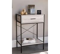 Home Discount Vida Designs Brooklyn 1 Drawer Console Table Storage Organizer 740 x 500 x 340 mm in Grey Home Discount Grey