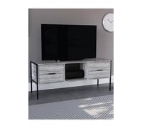 Home Discount Vida Designs Brooklyn 2 Drawer TV Unit Cabinet Up to 55 Inches in Grey Home Discount Grey