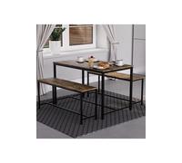 Home Discount Vida Designs Brooklyn 4 Seater Dining Set Dining Area Kitchen Furniture in Dark Brown Home Discount Dark Brown