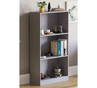Home Discount Vida Designs Cambridge 3 Tier Medium Bookcase 1080 x 600 x 240 mm in Grey Home Discount Grey