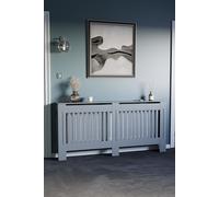 Home Discount Vida Designs Chelsea MDF Radiator Cover Heating Cabinet, Dark Grey Home Discount Dark Grey