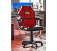 Home Discount Vida Designs Comet Racing Office Gaming Adjustable UKFR Fabric Chair in Red Home Discount Red