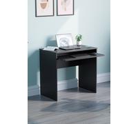 Home Discount Vida Designs Huby Computer Desk Storage Office Study Gaming Table in Black Home Discount Black