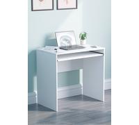 Home Discount Vida Designs Huby Computer Desk Storage Office Study Gaming Table in White Home Discount White