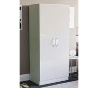Home Discount Vida Designs Hulio 2 Door Wardrobe Storage MDF 1700 x 760 x 470 mm in White Home Discount White
