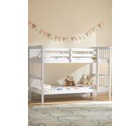 Home Discount Vida Designs Milan Detachable Bunk Bed Frame with Ladder Bedroom Kids Furniture in White | Size: Single Home Discount White Single