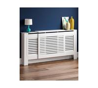 Home Discount Vida Designs Milton MDF Radiator Cover Heating Cabinet, White | Size: XL Home Discount White XL