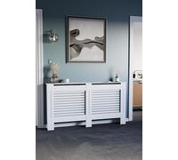 Home Discount Vida Designs Milton Radiator Cover MDF 820 x 1520 x 190 mm in White Home Discount White