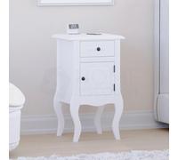 Home Discount Vida Designs Nishano 1 Drawer 1 Door Bedside Cabinet White Storage Furniture Home Discount White