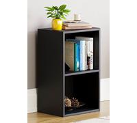 Home Discount Vida Designs Oxford 2 Tier Cube Bookcase Storage 540 x 320 x 240 mm in Black Home Discount Black