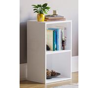Home Discount Vida Designs Oxford 2 Tier Cube Bookcase Storage 540 x 320 x 240 mm in White Home Discount White