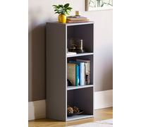 Home Discount Vida Designs Oxford 3 Tier Cube Bookcase Storage 800 x 320 x 240 mm in Grey Home Discount Grey