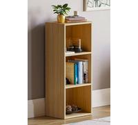 Home Discount Vida Designs Oxford 3 Tier Cube Bookcase Storage 800 x 320 x 240 mm in Light Oak Home Discount Light Oak