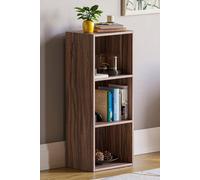 Home Discount Vida Designs Oxford 3 Tier Cube Bookcase Storage 800 x 320 x 240 mm in Walnut Home Discount Walnut