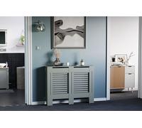 Home Discount Vida Designs Oxford MDF Radiator Cover Heating Cabinet, Grey | Size: XL Home Discount Grey XL
