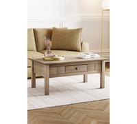 Home Discount Vida Designs Panama 1 Drawer Coffee Table Storage Cabinet Living Room in Light Brown Home Discount Light Brown