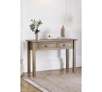 Home Discount Vida Designs Panama 2 Drawer Console Table Storage Organizer in Brown Home Discount Brown