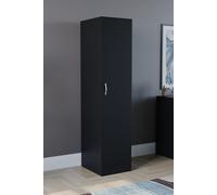 Home Discount Vida Designs Riano 1 Door Wardrobe Storage Organizer in Black Home Discount Black