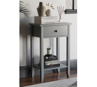 Home Discount Vida Designs Windsor 1 Drawer Console Table Side table Storage Organizer 740 x 500 x 300 mm in Grey Home Discount Grey
