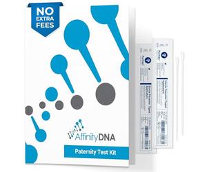 Home DNA Paternity Testing Kit - 99.99% Accurate Swab Test - 21 Loci Paternity DNA Test for Father and 1 Child - Results in 4 Working Days - DNA Sample Collection Kits from AffinityDNA