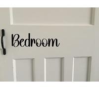 Home Door Sign Stickers - Bedroom Décor - Bathroom Door Sign - Toilet - Kitchen - Living Room (Bedroom)