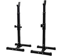 Home Dumbbell Bench Barbells Squat Rack Stand for Weightlifting,Adjustable Barbell Rack Anti-Slip Sturdy Steel Fitness Squat Stands,Home/Gym Full Body Workout Equipment Press Rack
