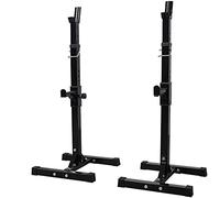 Home Dumbbell Bench Heavy Duty Barbells Squat Rack Stand Adjustable Dumbbell Rack Anti-Slip Sturdy Steel Fitness Squat Stands Home/Gym Barbell Rack We