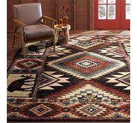 Home Dynamix Buffalo Southwest Rustic Area Rug, Brown/Red, 5'2"x7'2"
