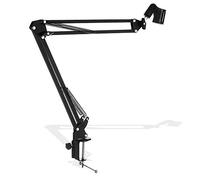 Home Emporium UK Professional Adjustable Microphone Desktop Arm -Folding Scissor Suspension Stand Holder with Solid Boom Mic Clip/708/1027