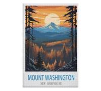 Home Entertainment, Mount Washington New Hampshire ,Adults 1000 Piece Jigsaw Puzzle- Christmas,75x50,wooden puzzle ,AA-603