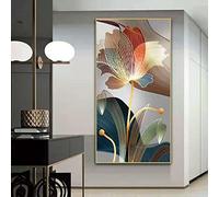 Home Entrance Decorative Painting At The End Of The Living Room Corridor Modern Minimalist Flower Aisle Single Painting 60x120cm Frameless