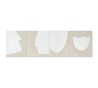 Home ESPRIT Abstract Scandinavian White Beige Picture 40 x 3 x 50 cm (4 Units)