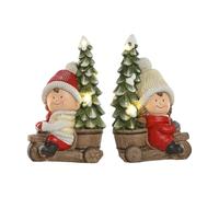 Home ESPRIT Christmas Ornament Red Green 31.5 x 20 x 50 cm (2 Units)