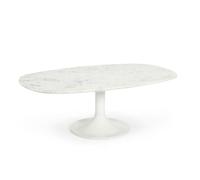 Home ESPRIT Coffee Table White Metal Marble 120 x 70 x 39 cm