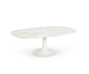 Home ESPRIT Coffee Table White Metal Marble 120 x 70 x 39 cm