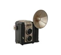 Home ESPRIT Decorative Figure Black Silver Photo Camera Vintage 25 x 14 x 24 cm