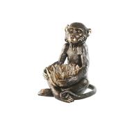 Home ESPRIT Decorative Figure Golden Dark Brown Monkey 40 x 37 x 50 cm