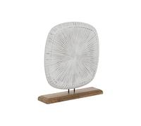 Home ESPRIT Decorative Figure White Brown Modern 30 x 8 x 34 cm