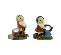 Home ESPRIT Decorative Luminous Multicolour 11.5 x 11 x 15.2 cm (2 Units)